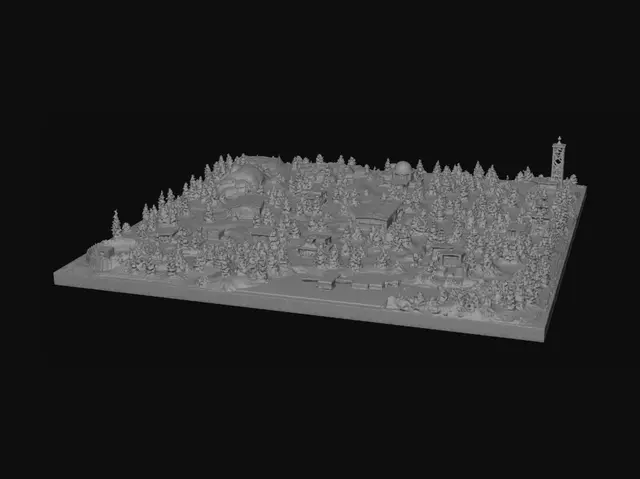 3D model for Forest Outpost Map
