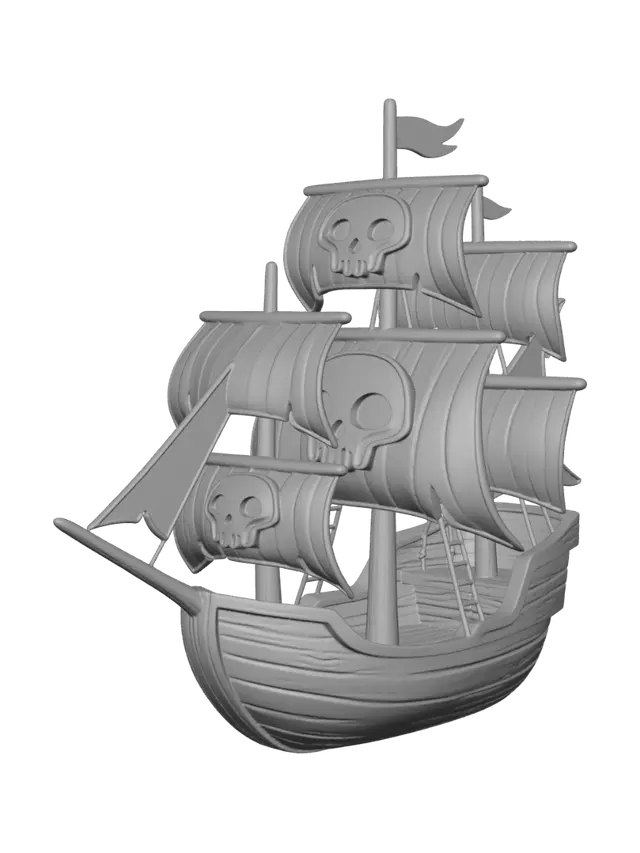 3D model for Emerald Skullship