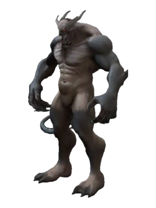 killer monster for Godot 4 - Devils 3D model, vytvořený pomocí AI