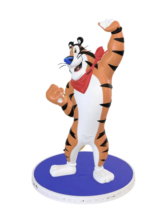Tony the Tiger - Roaring 3D model, vytvořený pomocí AI