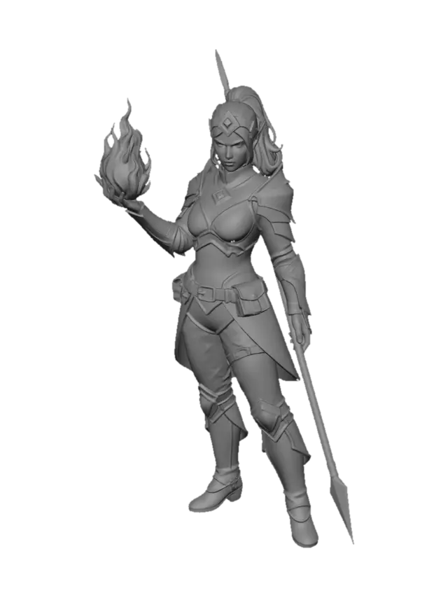 3D model for Blazebound Knight
