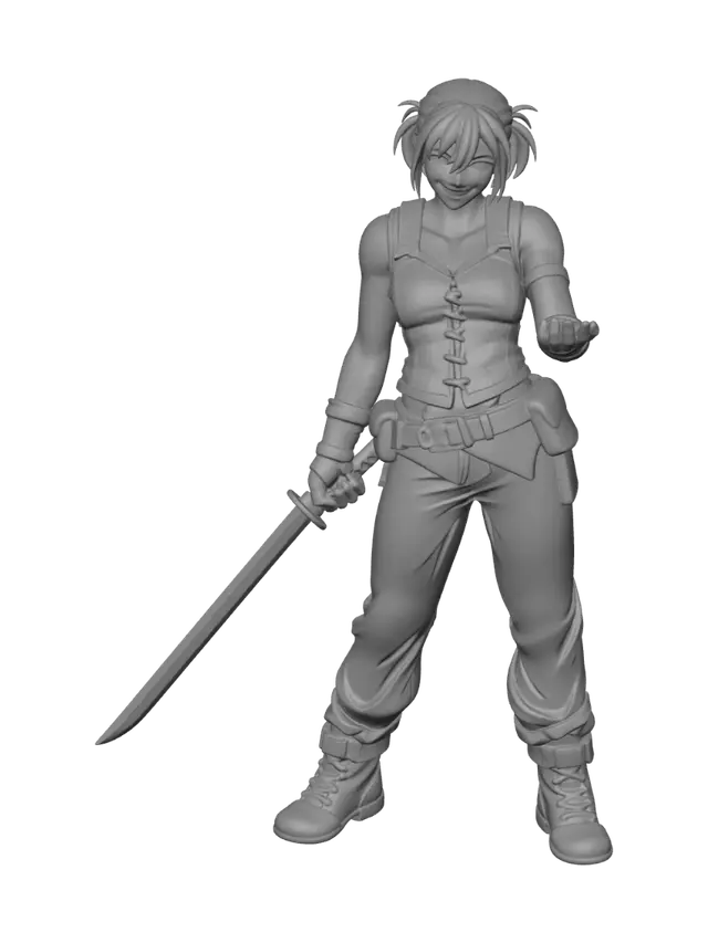 3D model for Bladebound Warrior