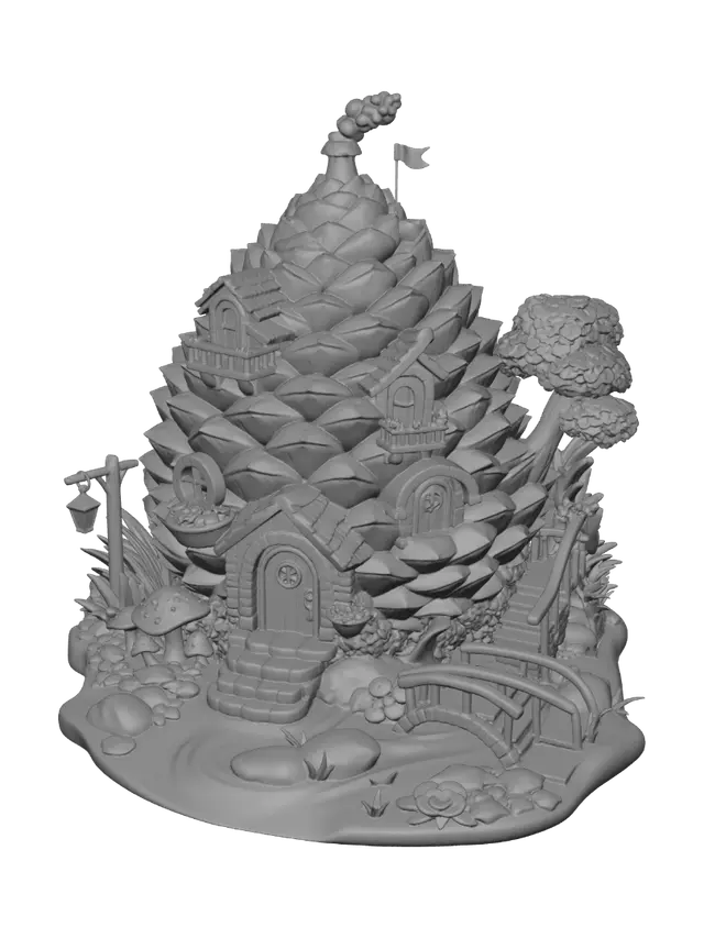 3D model for Pinecone Cottage