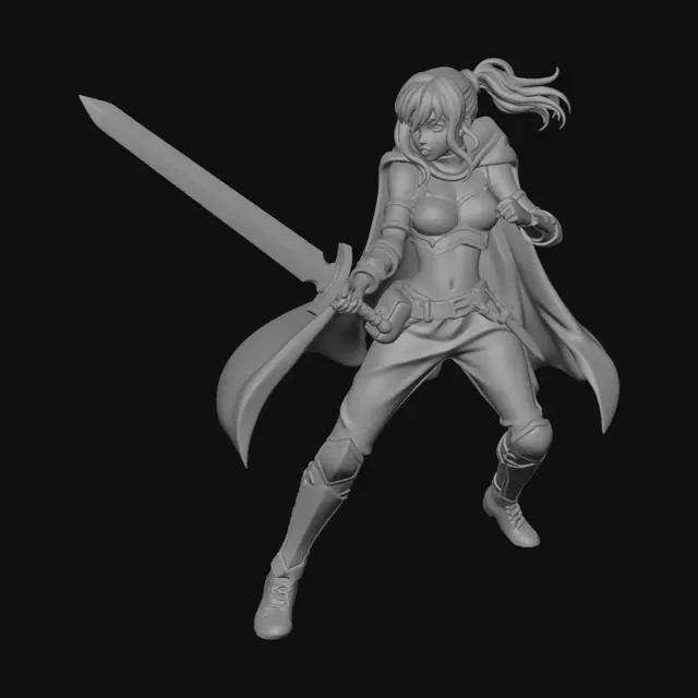 3D model for Crimson Blade of the Green Cloak