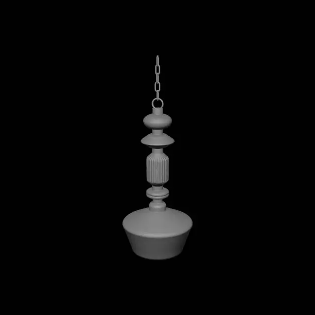 3D model for Amber Bead Pendant Light