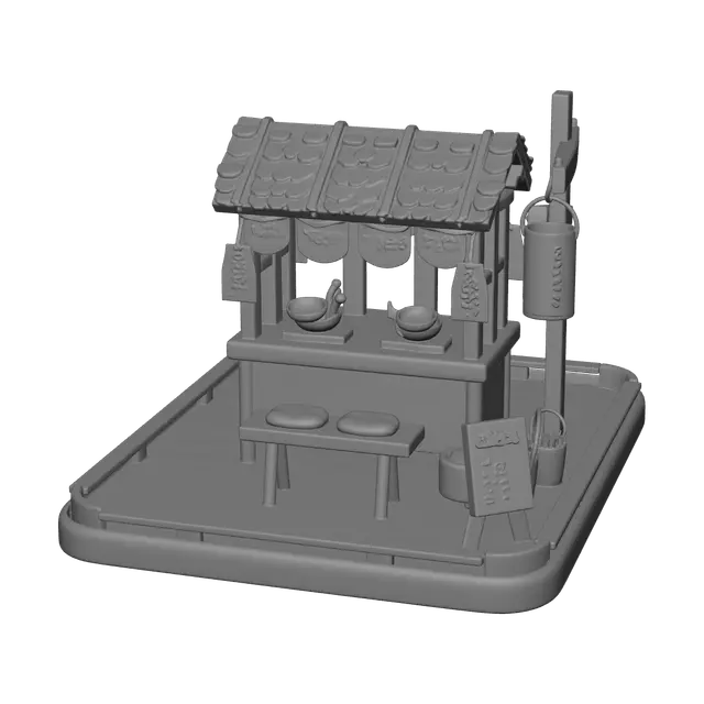 3D model for Realistic Foodstand