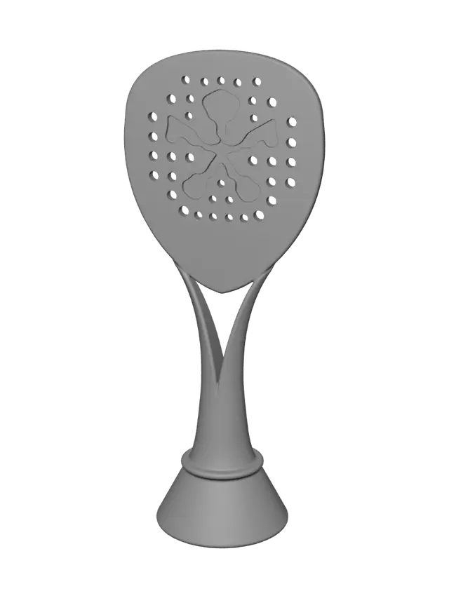 3D model for Ooredoo Qatar Major 2024 Padel Trophy