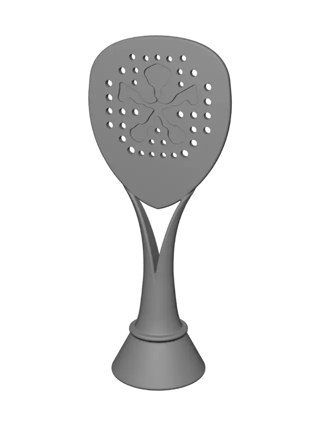3D model for Ooredoo Qatar Major 2024 Padel Trophy