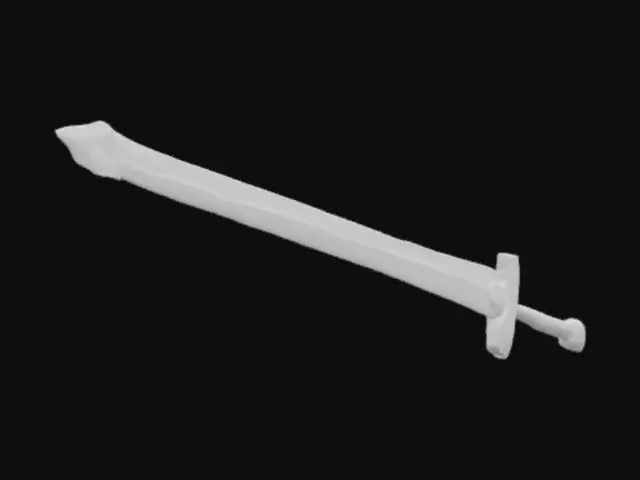 3D model for Card Title: Buster Sword

Subtitle: A BFS

Type: Weapon, Melee

Description: A big sword. Requires two hands to hold. Can cleft a man in twain with a single swing. Reduces stealth. Increases upper arm gains.