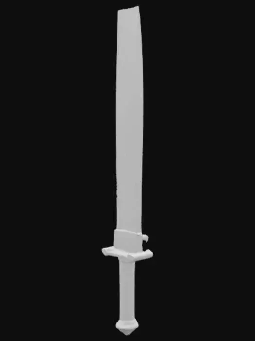 3D model for Card Title: Buster Sword

Subtitle: A BFS

Type: Weapon, Melee

Description: A big sword. Requires two hands to hold. Can cleft a man in twain with a single swing. Reduces stealth. Increases upper arm gains.