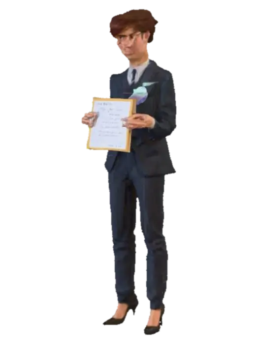 Card Title: Promotion Description: Your efforts do not go unnoticed! You are… 3D model, vytvořený pomocí AI