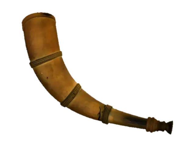 3D model for Curved wooden horn
