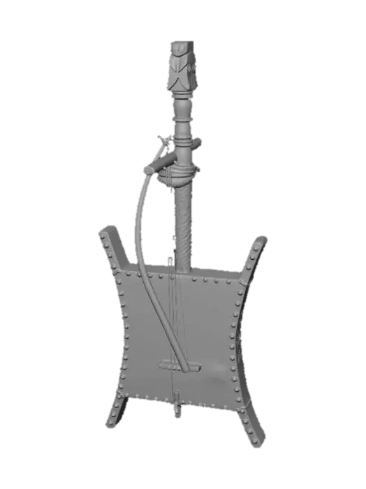 3D model for Bow drill fire starter