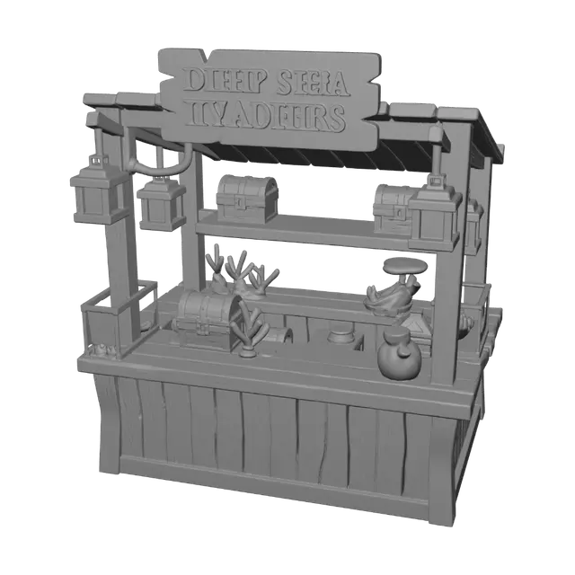 3D model for Deep Sea Traders Stall