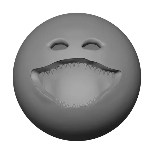 3D model for Smiling Skull Close-Up