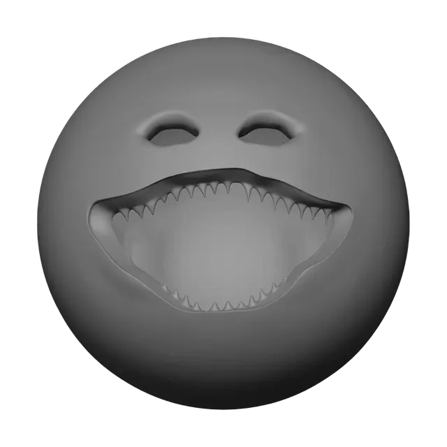 3D model for Smiling Skull Close-Up