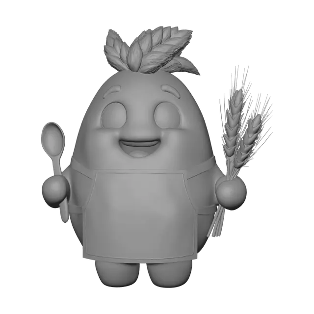 3D model for Moinho Piauí Mascot