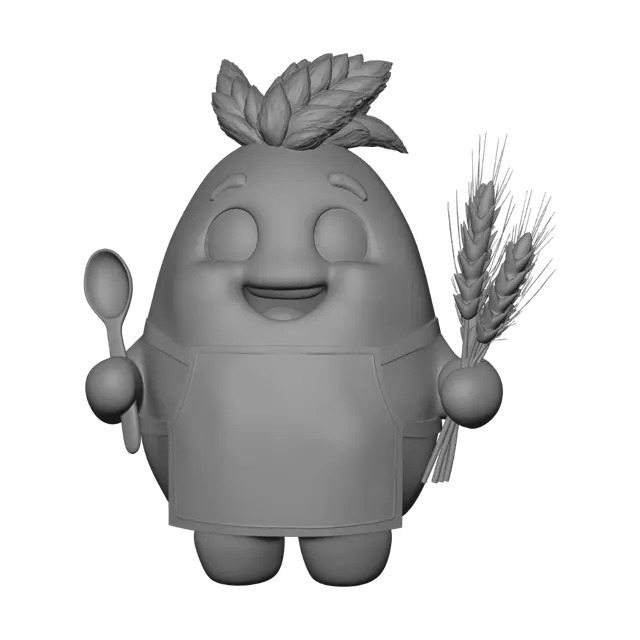 3D model for Moinho Piauí Mascot