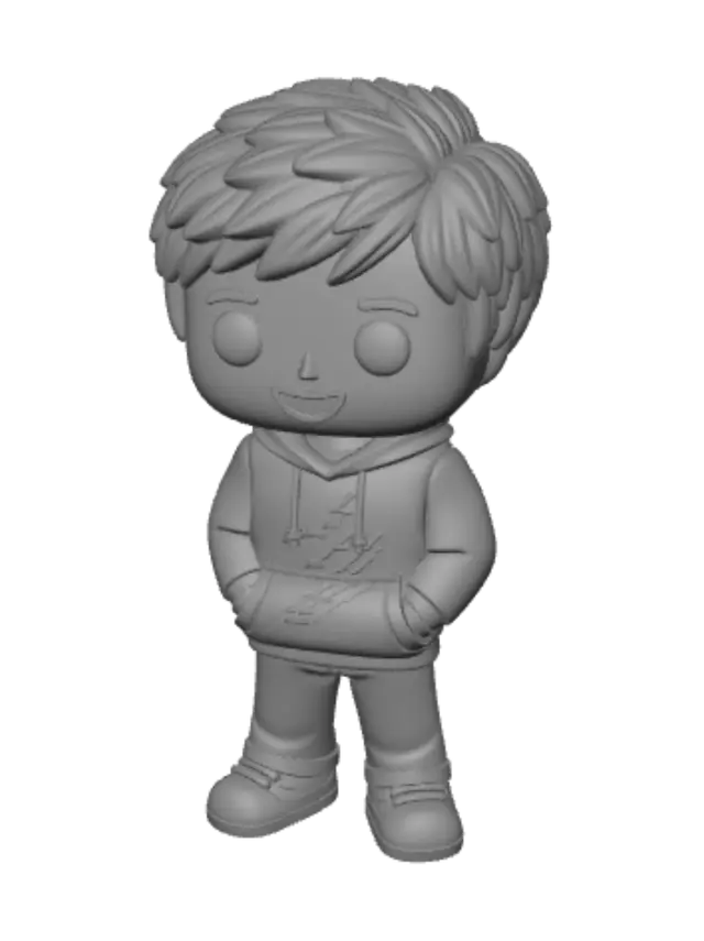 3D model for Pixel Hoodie Boy