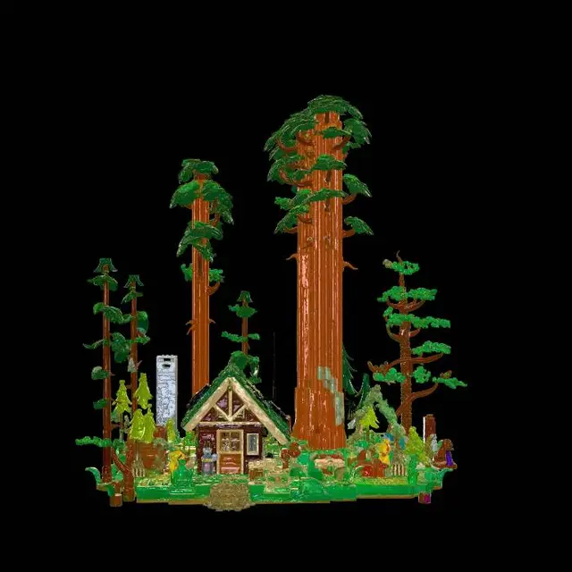 3D model for LEGO Redwood Forest Village