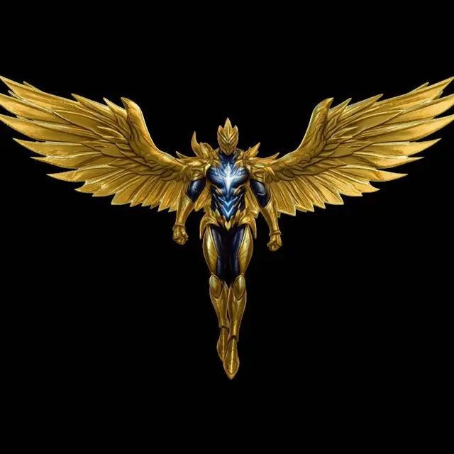 3D model for Golden Winged Knight