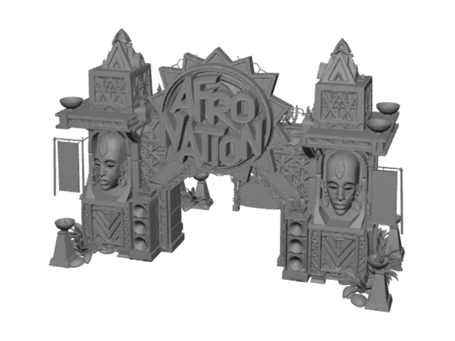 3D model for Afro Nation Entrance Arch