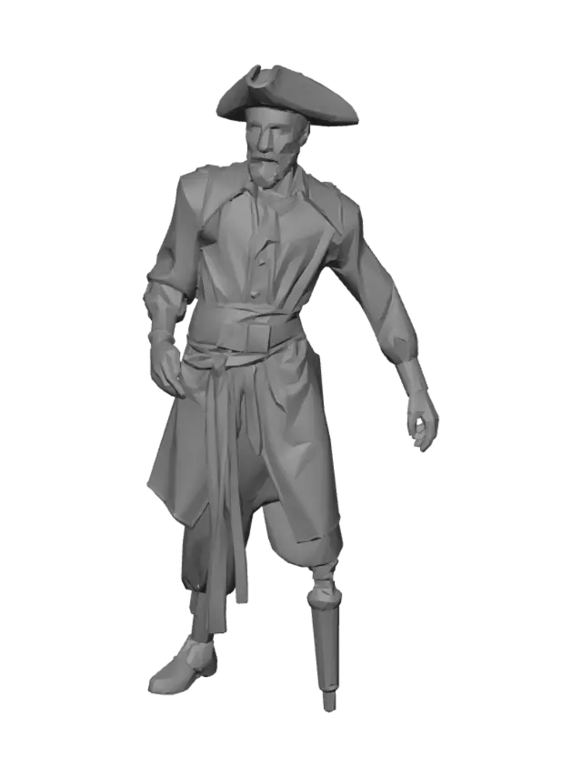3D model for Prosthetic-Leg Pirate