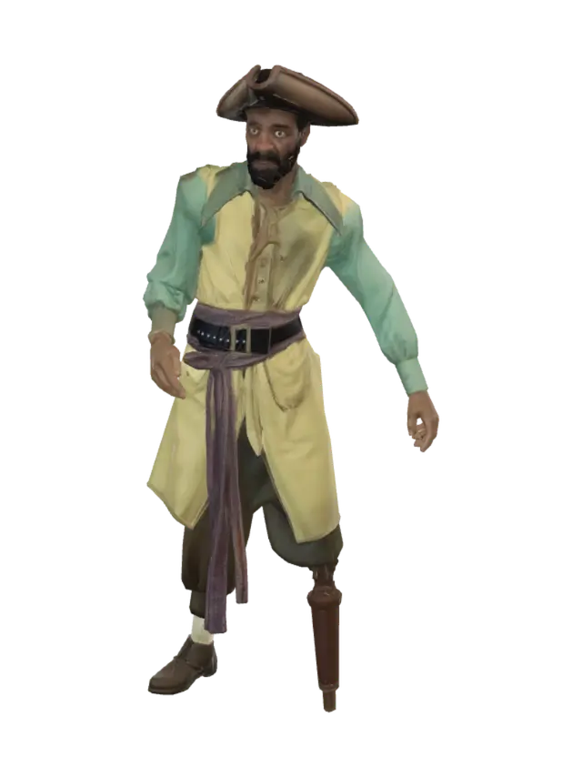 3D model for Prosthetic-Leg Pirate