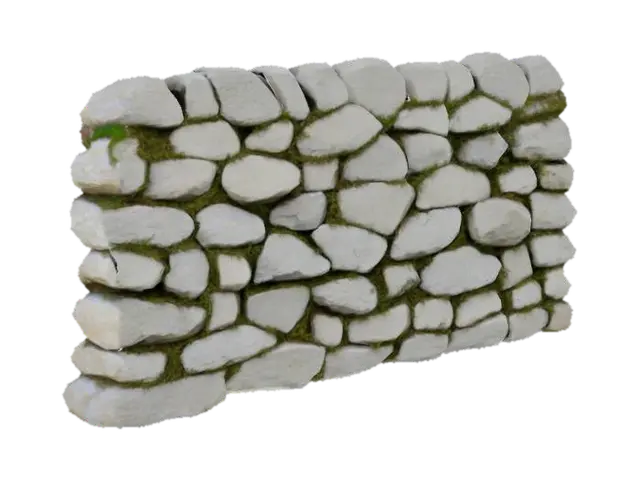 stone wall - Surface 3D model, vytvořený pomocí AI