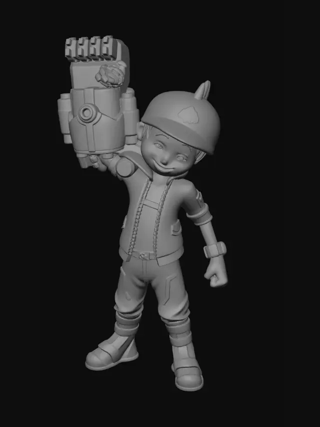 3D model for Mech Gauntlet Hero