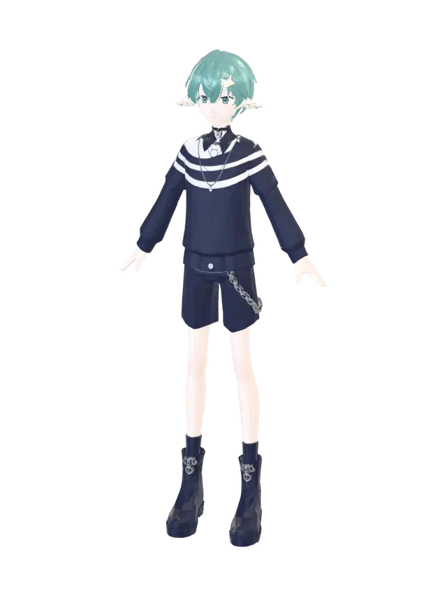 Azure Wing Cadet - Aviator 3D model, vytvořený pomocí AI