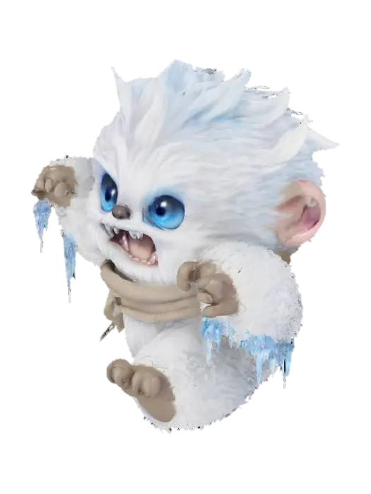 Frosty Yeti Adventure 3D model, vytvořený pomocí AI