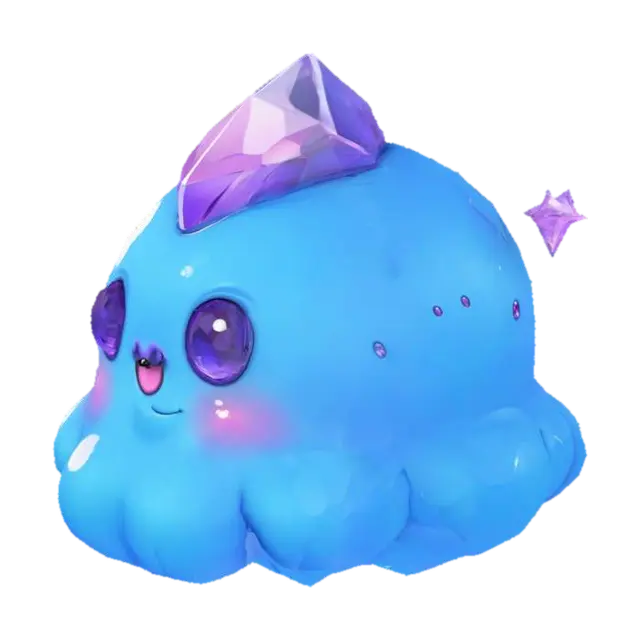 Gem Jelly Joy 3D model, vytvořený pomocí AI