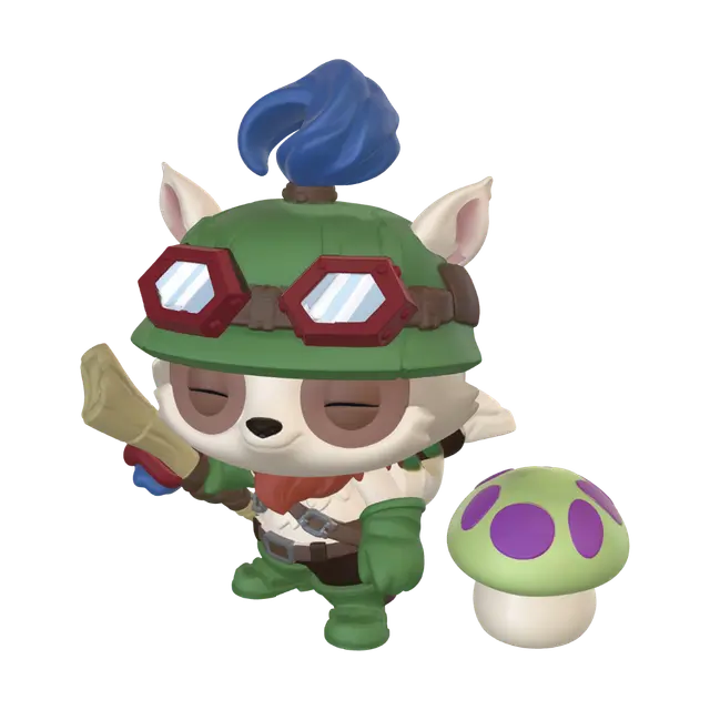 Mushroom Scout - Leagueoflegends 3D model, vytvořený pomocí AI
