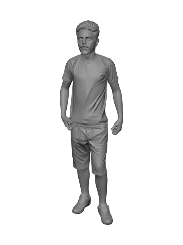 3D model for Casual Portrait in a Simple Room