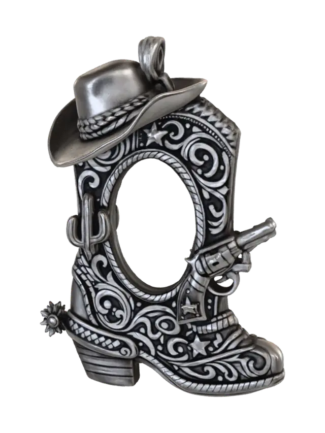 3D model for Ornate Cowboy Boot Pendant
