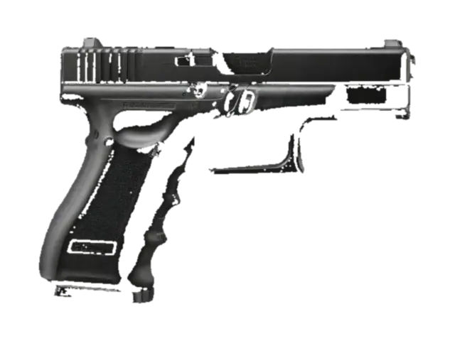 The Glock 17 is a pistol with a modern, minimalist look. It has a simple, angular… 3D model, vytvořený pomocí AI