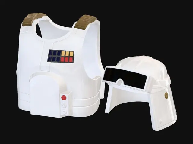 3D model for Space Suit with Visor Helmet