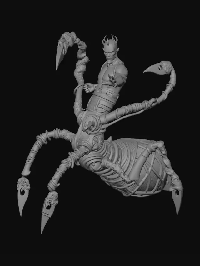3D model for Crimson Demon on the Iron Scorpion