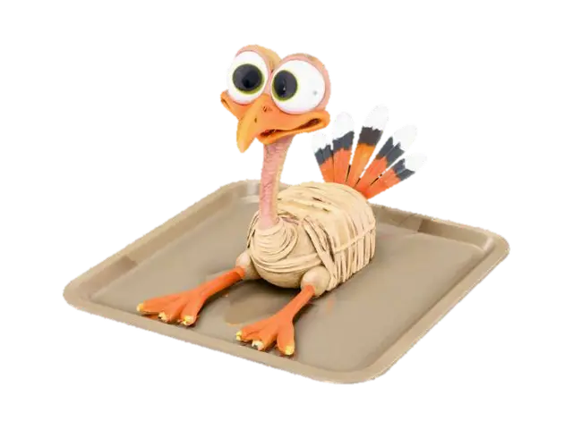 3D model for Gobble Surprise, turkey dinner #food#