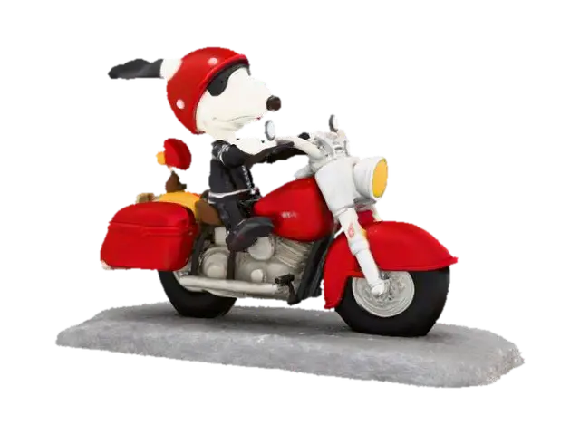 Motorcycle Adventure Snoopy 3D model, vytvořený pomocí AI