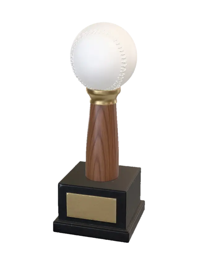 Baseball Trophy - Plaque 3D model, vytvořený pomocí AI