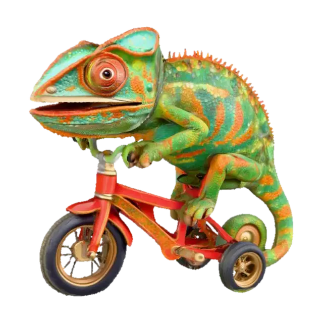 3D model for Chameleon Cyclist