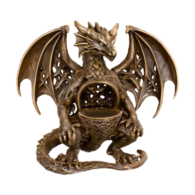 Woven Dragon Guardian 3D model, vytvořený pomocí AI