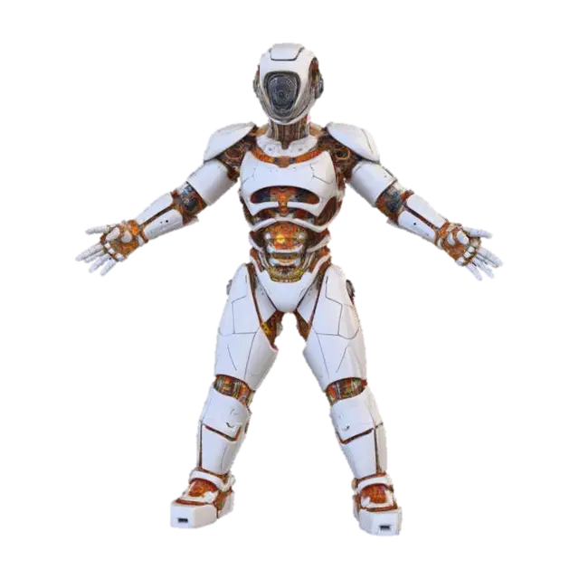 A precision-crafted cubic box, its exterior composed of interconnected digital… 3D model, vytvořený pomocí AI