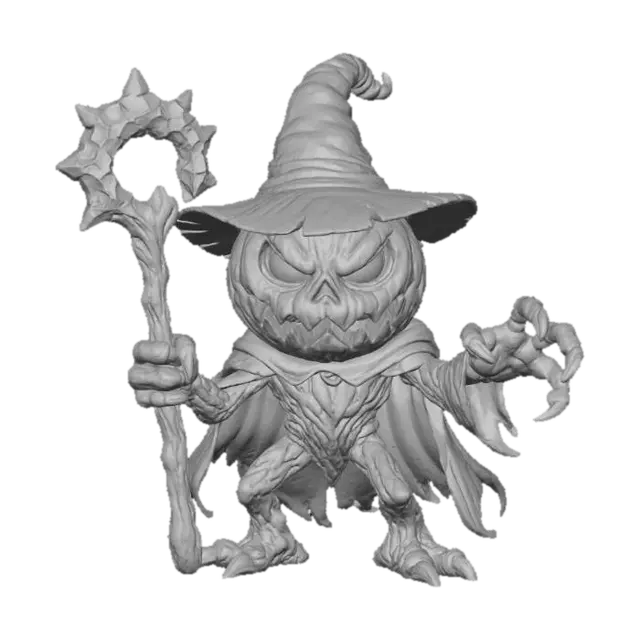 3D model for Pumpkin Sorcerer, #Halloween2025#