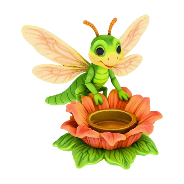 3D model for Whimsical dragonfly tea light keeper
