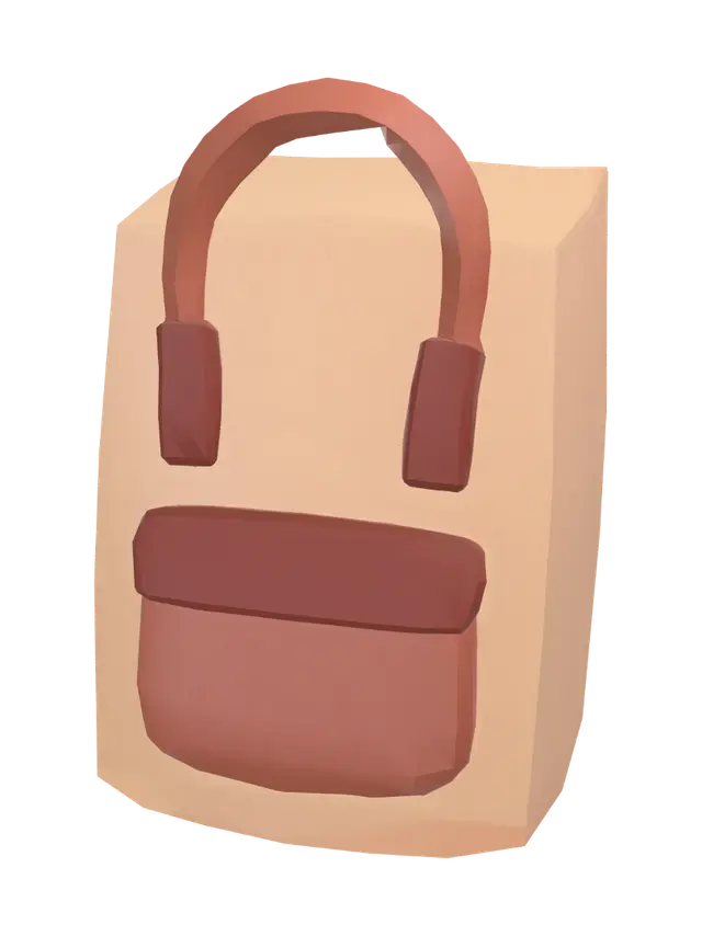 Backpack - Luggage 3D model, vytvořený pomocí AI