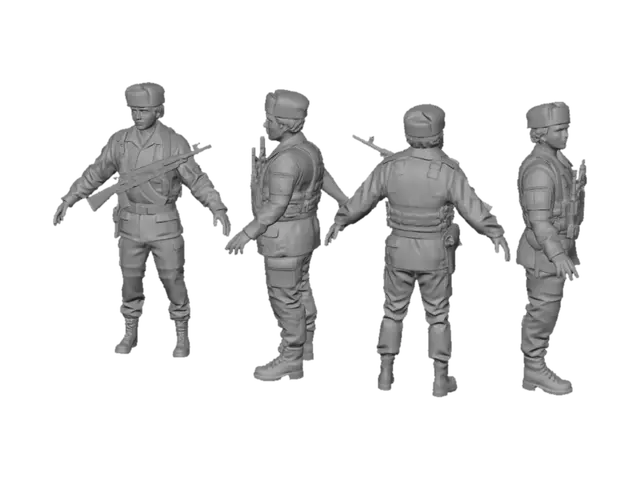 3D model for Soviet Soldier in Ushanka