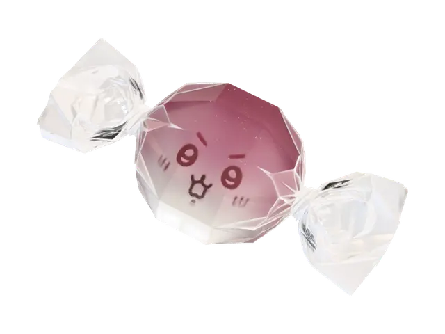Kawaii Pink Candy - Cosmetic 3D model, vytvořený pomocí AI